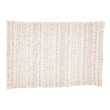 SARO 14 x 20 in. Woven Line Oblong Placemats, Pink 840.P1420B